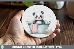 GorgeousSafari Bathtub Round Coaster design.