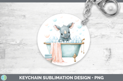 GorgeousSafari Bathtub Keychain design.