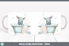 GorgeousSafari Bathtub Mug Wrap design.