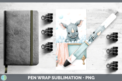 GorgeousSafari Bathtub Pen Wrap design.