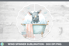 GorgeousSafari Bathtub Wind Spinner design.