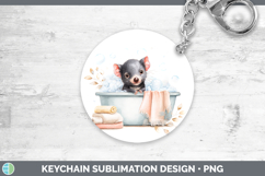 GorgeousSafari Bathtub Keychain design.