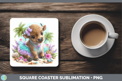 GorgeousSafari Beach Square Coaster design.