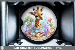 GorgeousSafari Beach Car Coaster design.
