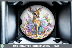 GorgeousSafari Beach Car Coaster design.