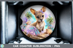 GorgeousSafari Beach Car Coaster design.