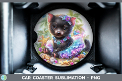 GorgeousSafari Beach Car Coaster design.