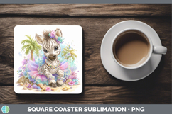 GorgeousSafari Beach Square Coaster design.