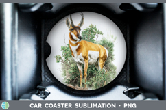 GorgeousSafari Botanicals Car Coaster design.