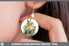 GorgeousSafari Botanicals Round Earrings design.