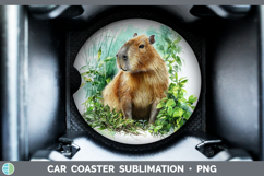 GorgeousSafari Botanicals Car Coaster design.