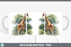 GorgeousSafari Botanicals Mug Wrap design.