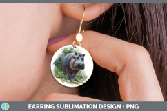 GorgeousSafari Botanicals Round Earrings design.