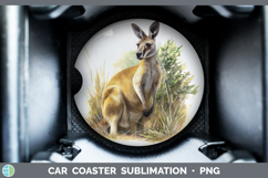 GorgeousSafari Botanicals Car Coaster design.