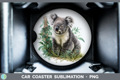 GorgeousSafari Botanicals Car Coaster design.