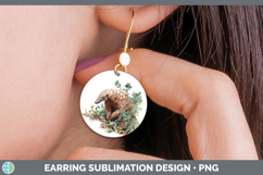 GorgeousSafari Botanicals Round Earrings design.