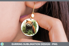 GorgeousSafari Botanicals Round Earrings design.