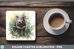 GorgeousSafari Botanicals Square Coaster design.