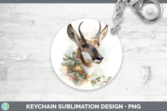 GorgeousSafari Christmas Botanicals Keychain design.