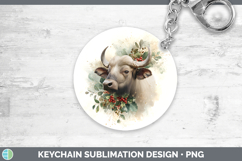 GorgeousSafari Christmas Botanicals Keychain design.