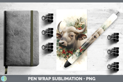 GorgeousSafari Christmas Botanicals Pen Wrap design.