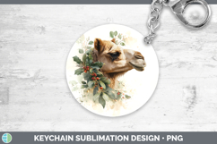 GorgeousSafari Christmas Botanicals Keychain design.