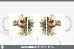 GorgeousSafari Christmas Botanicals Mug Wrap design.