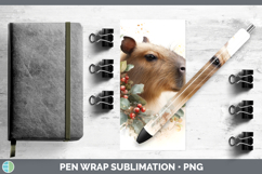 GorgeousSafari Christmas Botanicals Pen Wrap design.
