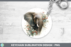 GorgeousSafari Christmas Botanicals Keychain design.