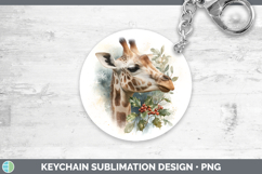 GorgeousSafari Christmas Botanicals Keychain design.