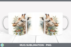 GorgeousSafari Christmas Botanicals Mug Wrap design.