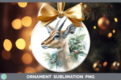 GorgeousSafari Christmas Botanicals Ornament design.