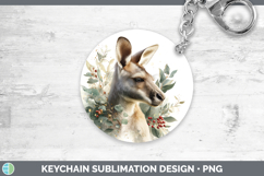 GorgeousSafari Christmas Botanicals Keychain design.