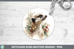 GorgeousSafari Christmas Botanicals Keychain design.