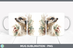 GorgeousSafari Christmas Botanicals Mug Wrap design.