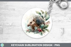 GorgeousSafari Christmas Botanicals Keychain design.