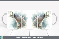 GorgeousSafari Christmas Botanicals Mug Wrap design.