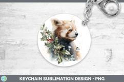 GorgeousSafari Christmas Botanicals Keychain design.