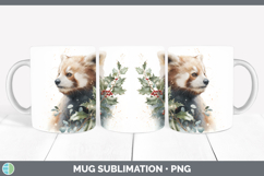 GorgeousSafari Christmas Botanicals Mug Wrap design.
