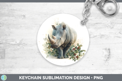 GorgeousSafari Christmas Botanicals Keychain design.