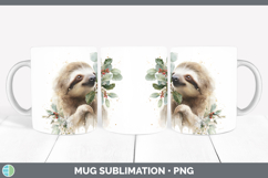 GorgeousSafari Christmas Botanicals Mug Wrap design.