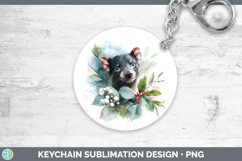 GorgeousSafari Christmas Botanicals Keychain design.