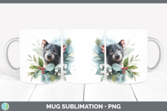 GorgeousSafari Christmas Botanicals Mug Wrap design.