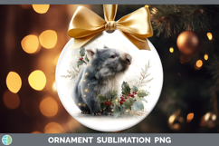 GorgeousSafari Christmas Botanicals Ornament design.