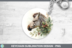 GorgeousSafari Christmas Botanicals Keychain design.