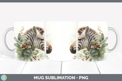 GorgeousSafari Christmas Botanicals Mug Wrap design.