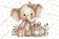Safari Christmas Clipart, Jungle Animal PNG Tropical Clipart Product Image 3
