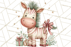 Safari Christmas Clipart, Jungle Animal PNG Tropical Clipart Product Image 2
