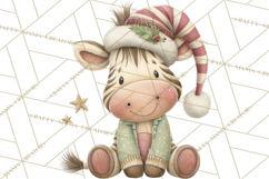 Safari Christmas Clipart, Jungle Animal PNG Tropical Clipart Product Image 4