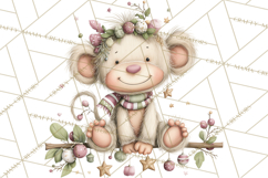 Safari Christmas Clipart, Jungle Animal PNG Tropical Clipart Product Image 4